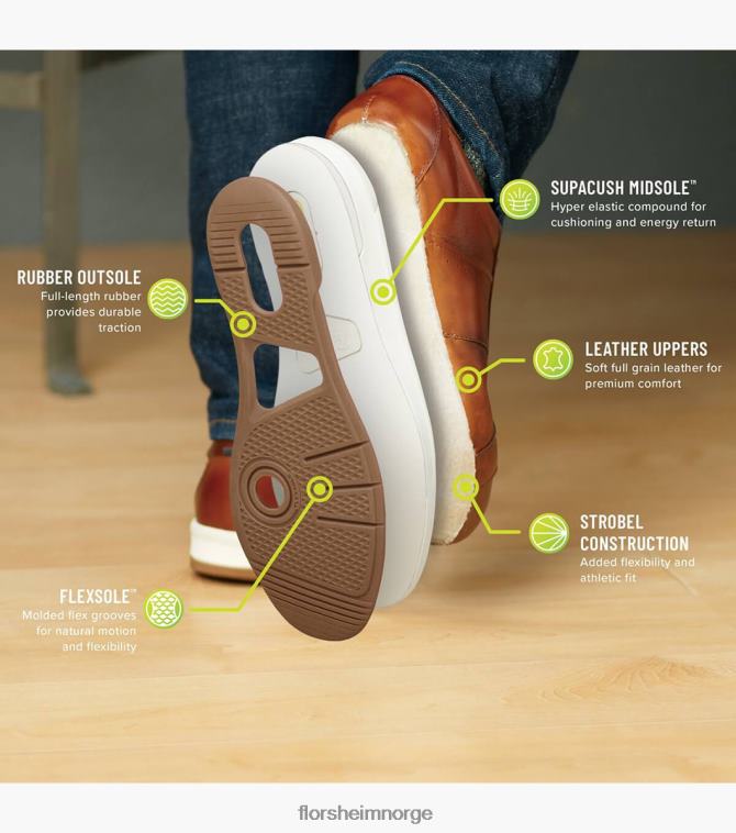 nei Florsheim menn fottøy crossover sneaker med blonder til tå konjakk 08PX62331