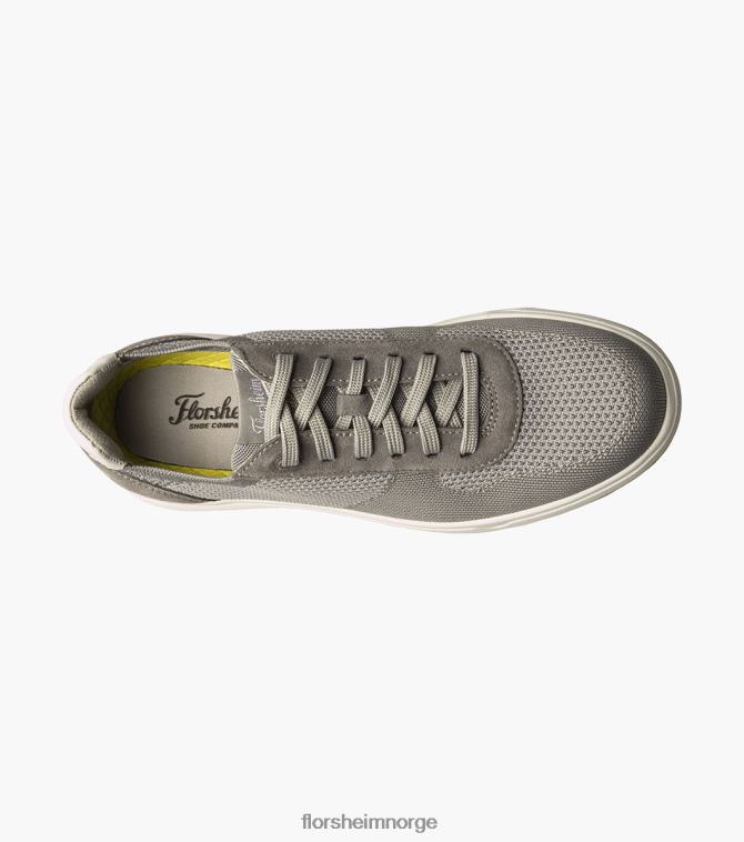 nei Florsheim menn fottøy heist 1 strikket 6-øye sneaker med blonder til tå grå 08PX6218