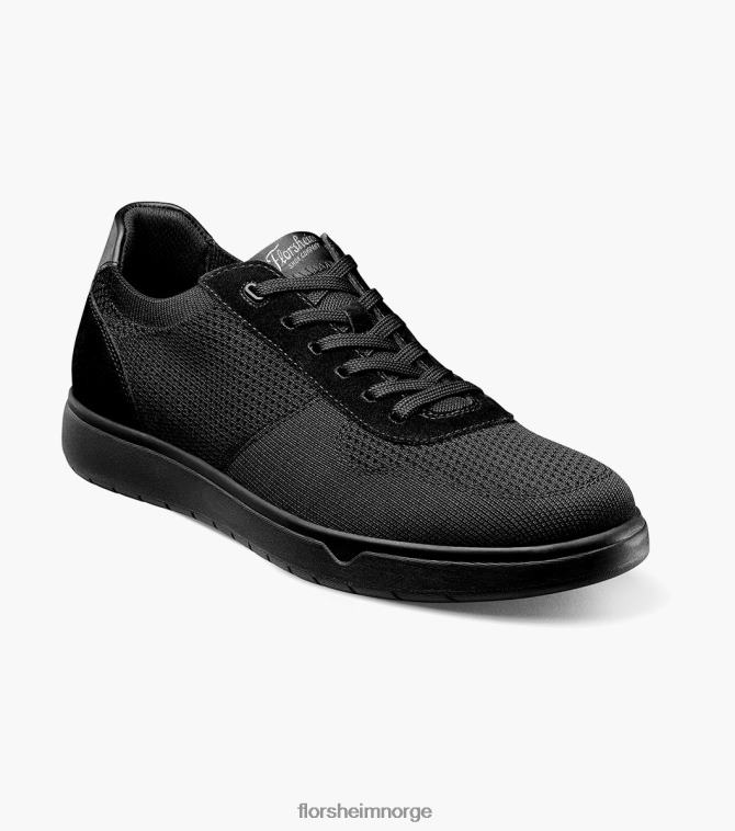 nei Florsheim menn fottøy heist 1 strikket 6-øye sneaker med blonder til tå svart 08PX6217