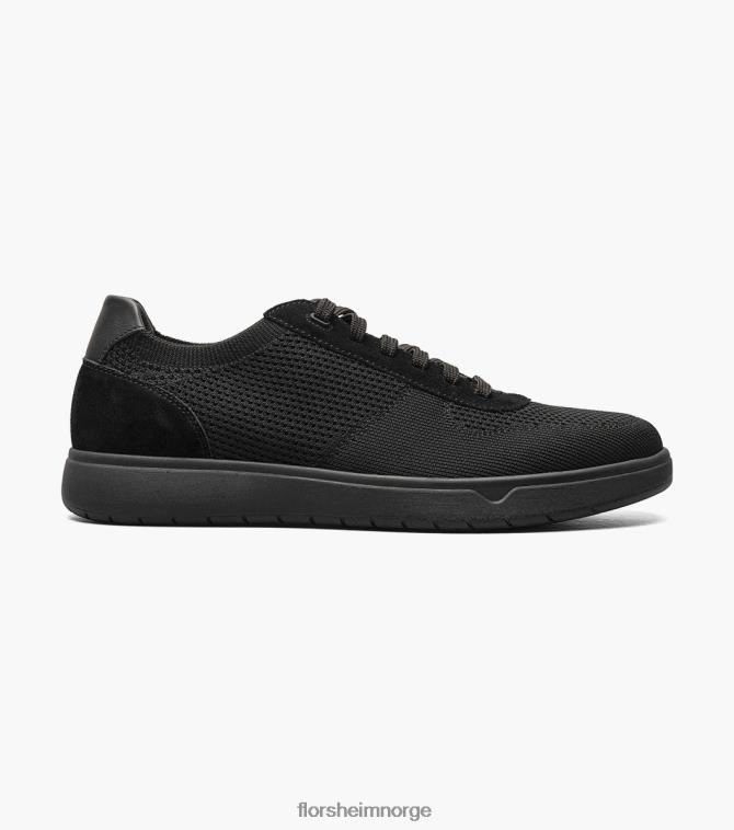 nei Florsheim menn fottøy heist 1 strikket 6-øye sneaker med blonder til tå svart 08PX6217