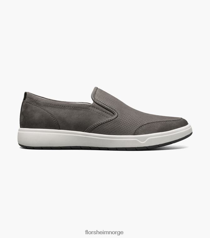 nei Florsheim menn fottøy heist 2 moc toe slip on joggesko grå 08PX62297