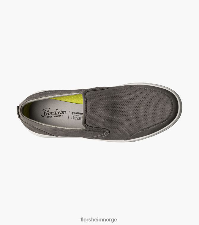 nei Florsheim menn fottøy heist 2 moc toe slip on joggesko grå 08PX62297