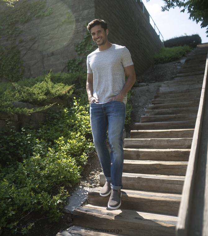 nei Florsheim menn fottøy heist 2 moc toe slip on joggesko grå 08PX62297