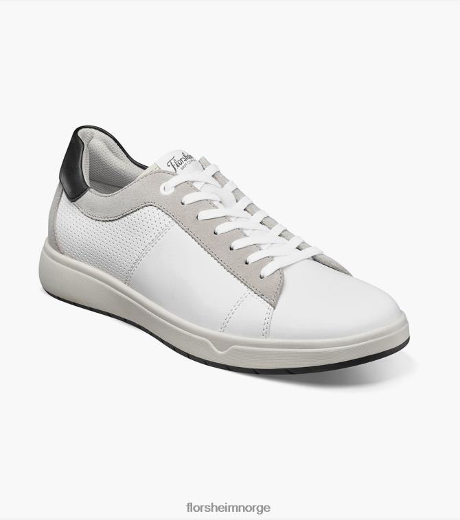 nei Florsheim menn fottøy heist 2 sneaker med blonder til tå svart hvit 08PX6227