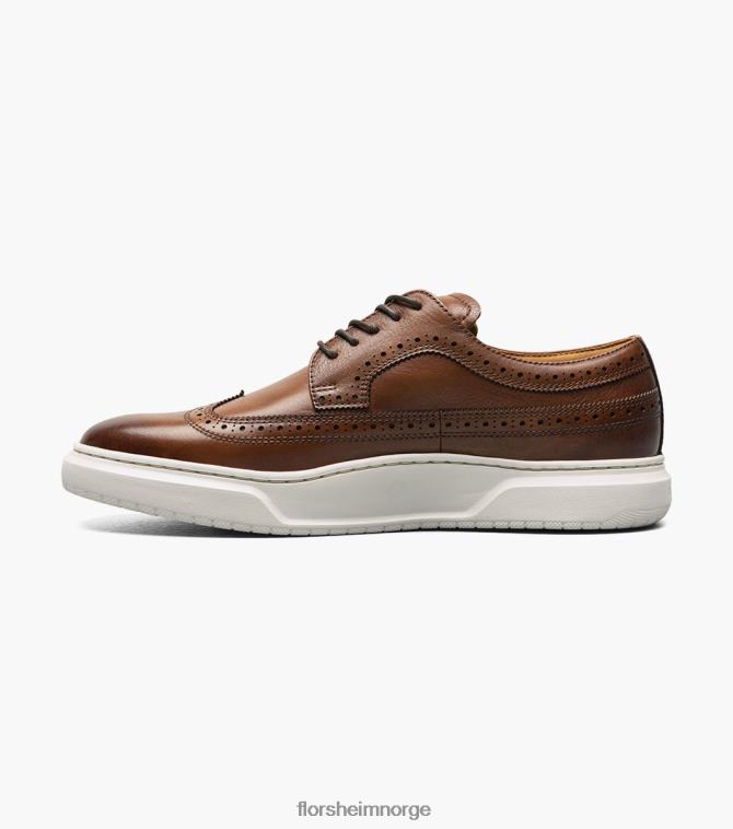 nei Florsheim menn fottøy premier sneaker med vingetip konjakk 08PX62107