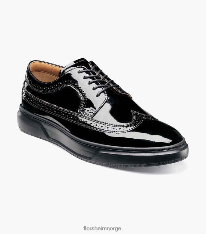 nei Florsheim menn fottøy premier sneaker med vingetip svart patent 08PX62108