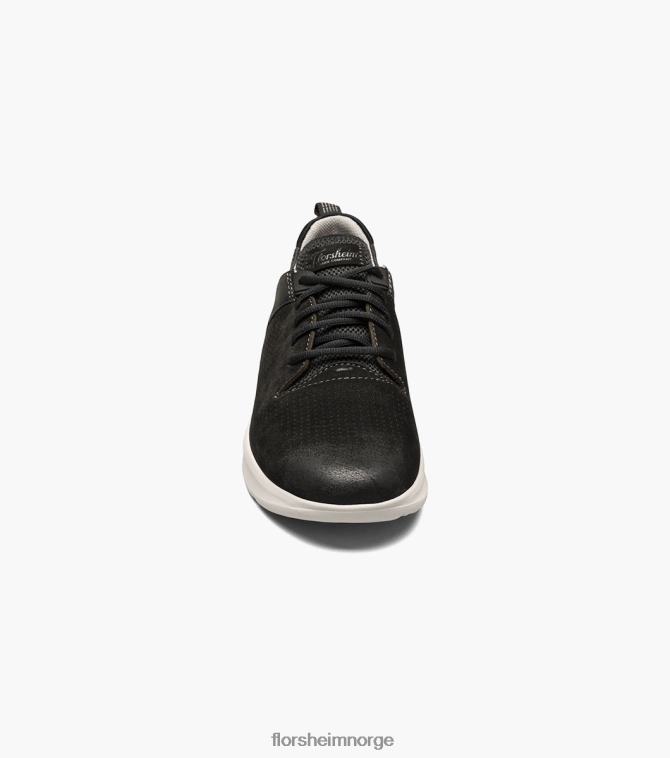 nei Florsheim menn fottøy studio perf tå snøresko svart nubuck 08PX62294