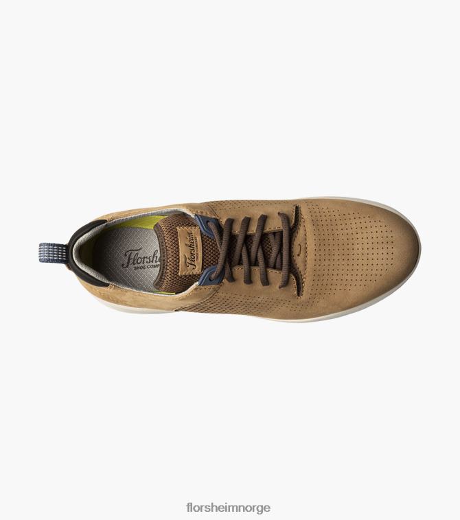 nei Florsheim menn fottøy studio perf tå snøresko tan 08PX62293