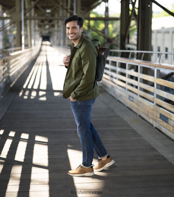 nei Florsheim menn fottøy studio perf tå snøresko tan 08PX62293