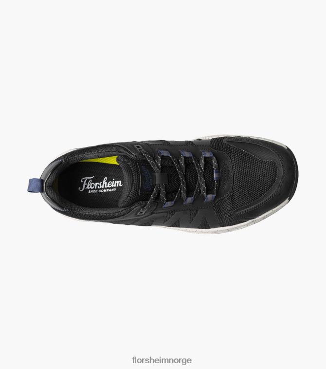 nei Florsheim menn fottøy tread lite 1 mesh moc toe snøresko svart ch 08PX62310