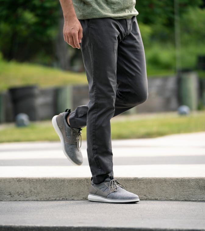 nei Florsheim menn fottøy venture strikket ren sneaker med snøring grå 08PX62349