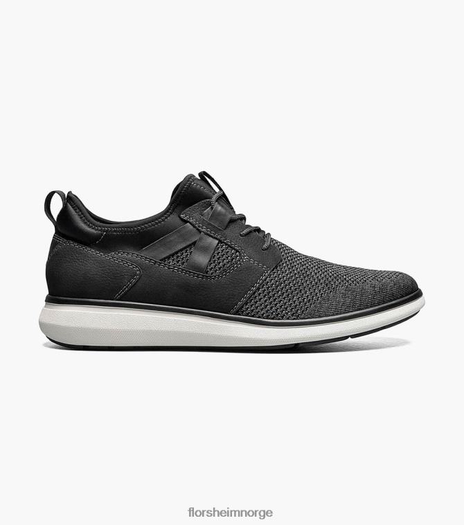 nei Florsheim menn fottøy venture strikket ren sneaker med snøring svart 08PX62351