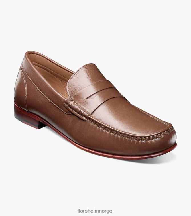 nei Florsheim menn fottøy beaufort moc toe penny loafer konjakk 08PX62263