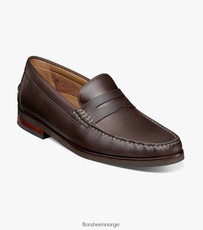 nei Florsheim menn fottøy berkley flex moc toe penny loafer brun lm 08PX62180