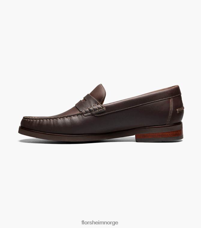 nei Florsheim menn fottøy berkley flex moc toe penny loafer brun lm 08PX62180