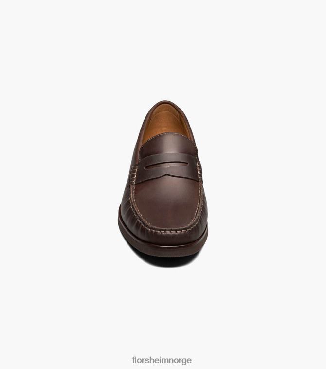 nei Florsheim menn fottøy berkley flex moc toe penny loafer brun lm 08PX62180