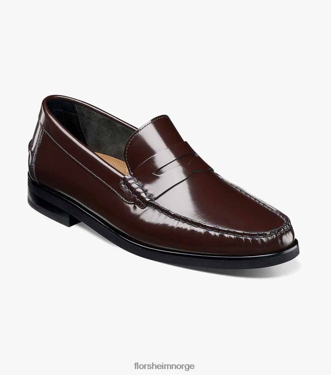 nei Florsheim menn fottøy berkley flex moc toe penny loafer burgunder 08PX62178
