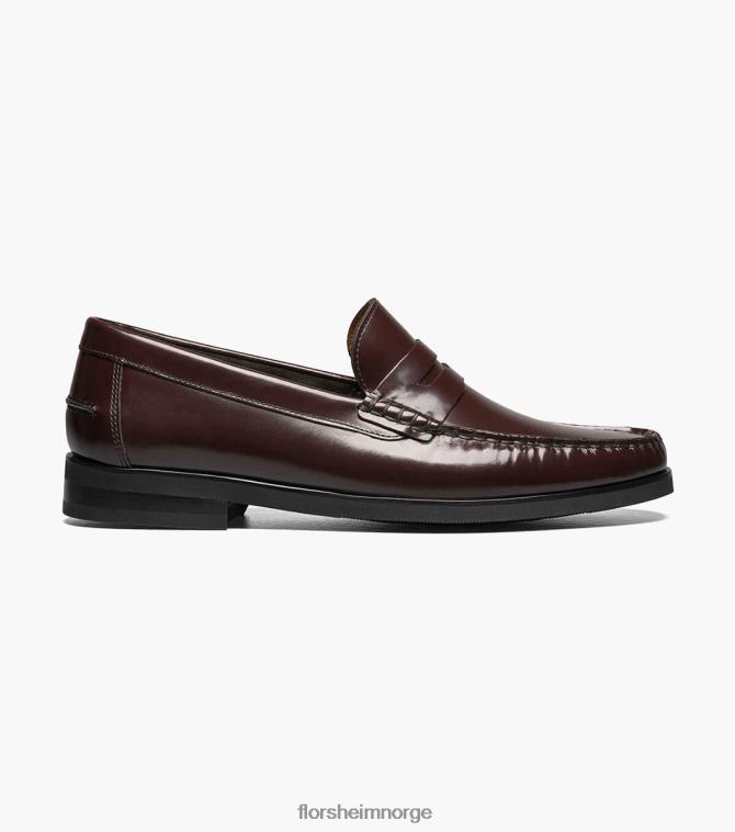 nei Florsheim menn fottøy berkley flex moc toe penny loafer burgunder 08PX62178