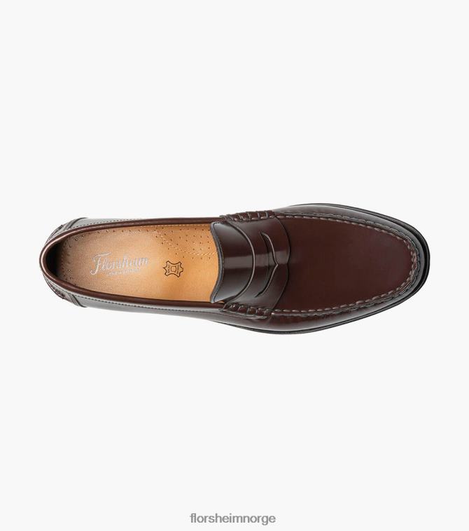 nei Florsheim menn fottøy berkley flex moc toe penny loafer burgunder 08PX62178