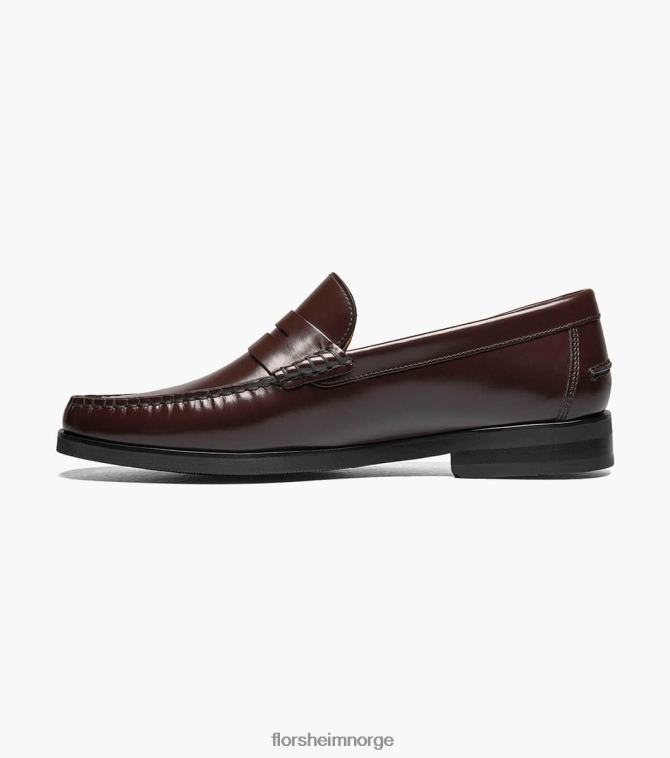 nei Florsheim menn fottøy berkley flex moc toe penny loafer burgunder 08PX62178