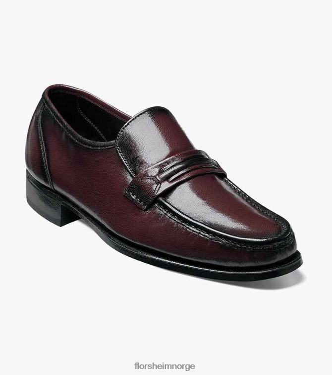 nei Florsheim menn fottøy como moc tåstropp loafer svart kirsebær 08PX62190