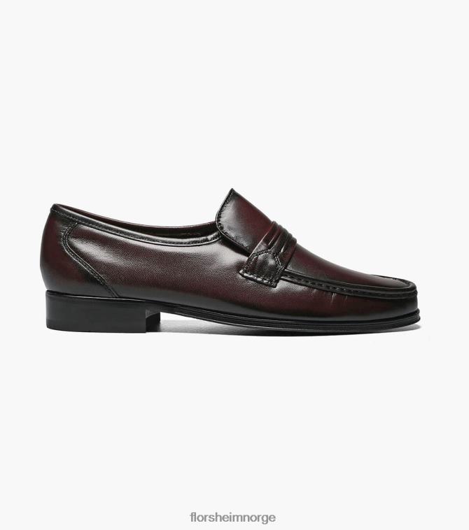 nei Florsheim menn fottøy como moc tåstropp loafer svart kirsebær 08PX62190