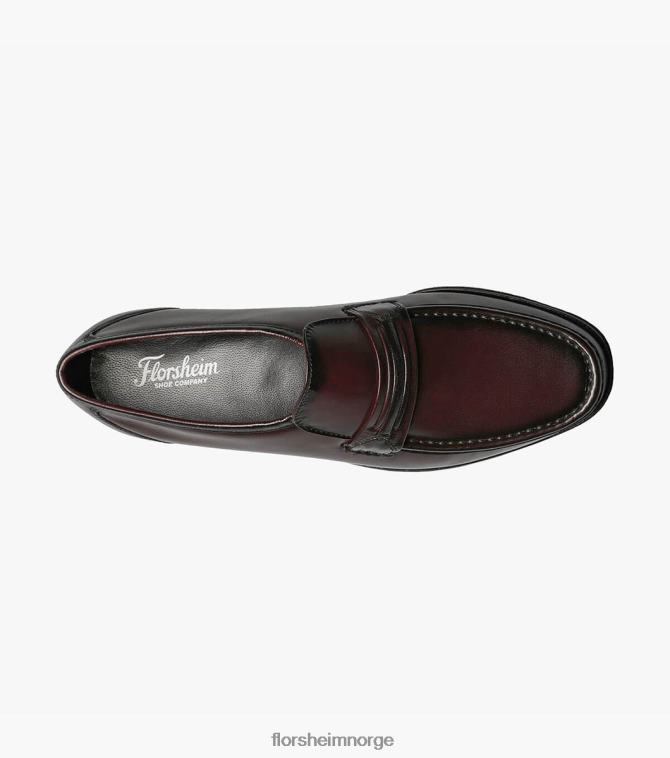 nei Florsheim menn fottøy como moc tåstropp loafer svart kirsebær 08PX62190
