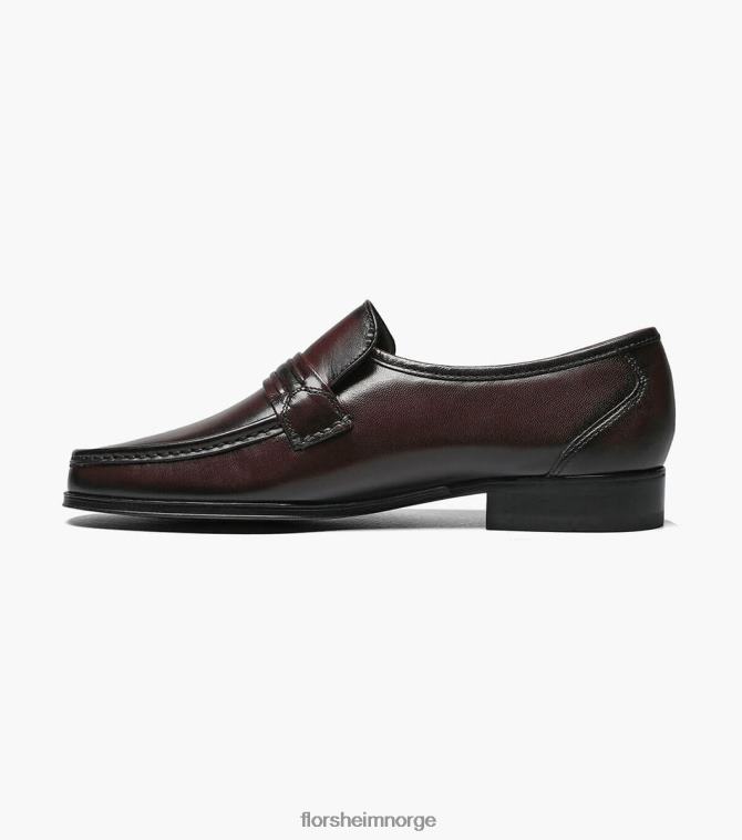 nei Florsheim menn fottøy como moc tåstropp loafer svart kirsebær 08PX62190