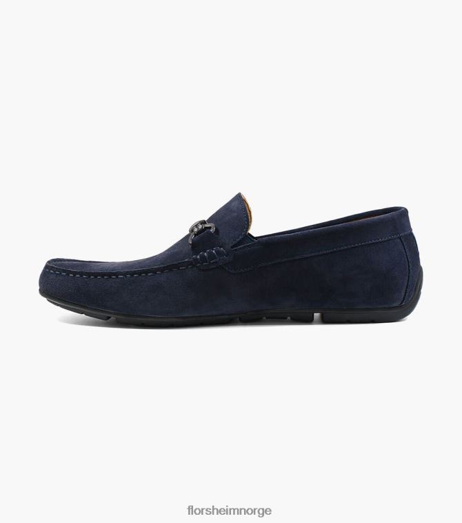 nei Florsheim menn fottøy dubino moc toe bit loafer marineblå semsket skinn 08PX62271