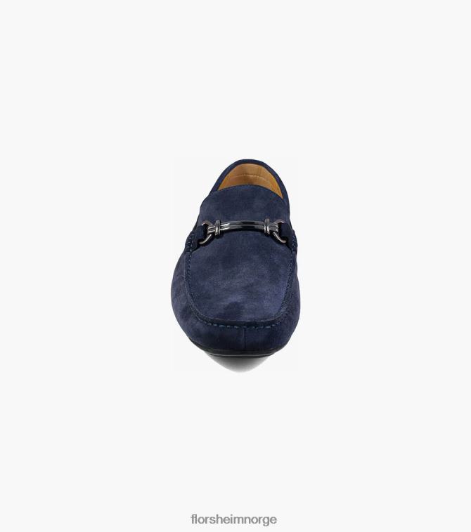 nei Florsheim menn fottøy dubino moc toe bit loafer marineblå semsket skinn 08PX62271