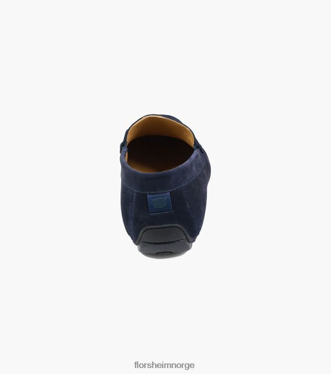 nei Florsheim menn fottøy dubino moc toe bit loafer marineblå semsket skinn 08PX62271