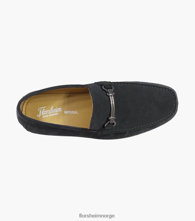 nei Florsheim menn fottøy dubino moc toe bit loafer svart semsket skinn 08PX62272