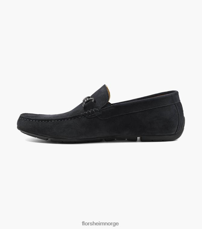 nei Florsheim menn fottøy dubino moc toe bit loafer svart semsket skinn 08PX62272