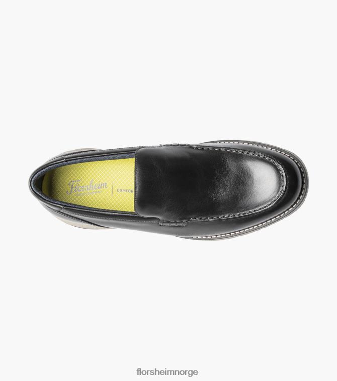 nei Florsheim menn fottøy frenzi moc toe venetiansk loafer svart 08PX6247