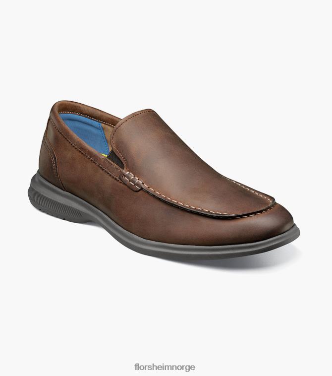 nei Florsheim menn fottøy hamptons moc toe venetiansk loafer brun lm 08PX624