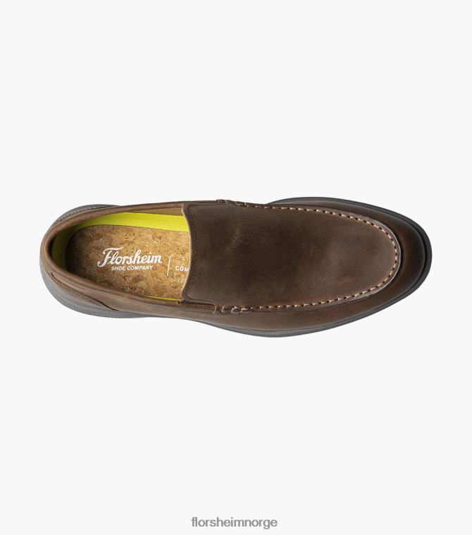 nei Florsheim menn fottøy hamptons moc toe venetiansk loafer brun lm 08PX624
