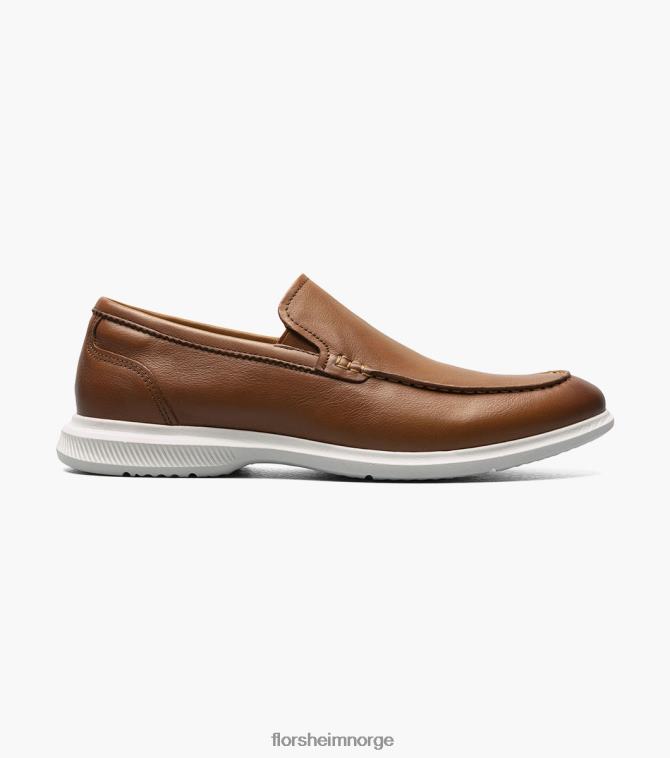 nei Florsheim menn fottøy hamptons moc toe venetiansk loafer konjakk 08PX623