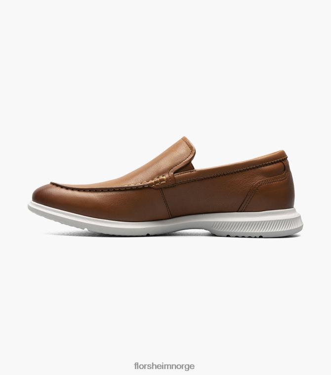 nei Florsheim menn fottøy hamptons moc toe venetiansk loafer konjakk 08PX623