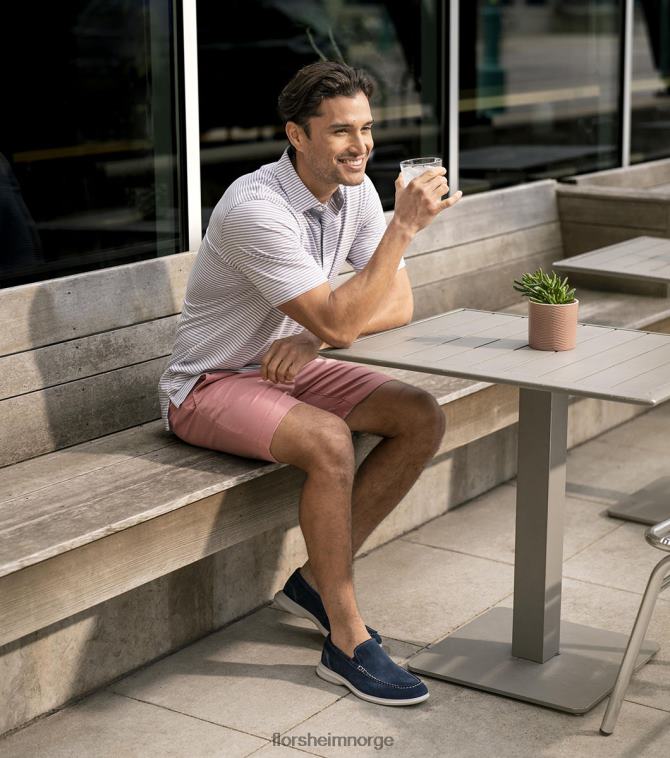 nei Florsheim menn fottøy hamptons moc toe venetiansk loafer marineblå semsket skinn 08PX626