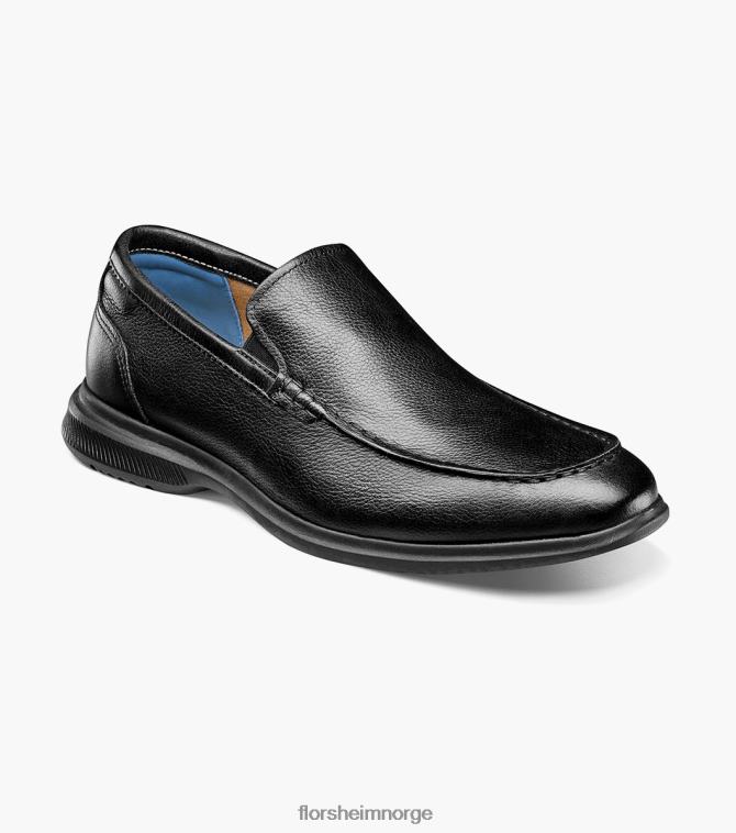 nei Florsheim menn fottøy hamptons moc toe venetiansk loafer svart 08PX622