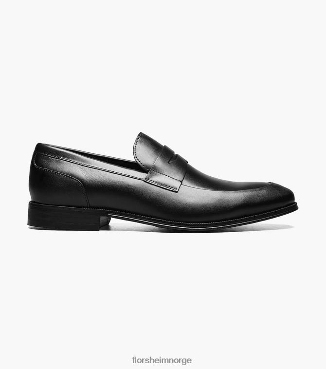 nei Florsheim menn fottøy jetson moc toe penny loafer svart 08PX62213