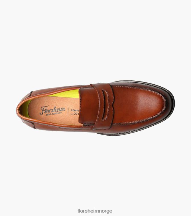 nei Florsheim menn fottøy midtown moc toe penny loafer konjakk 08PX62201