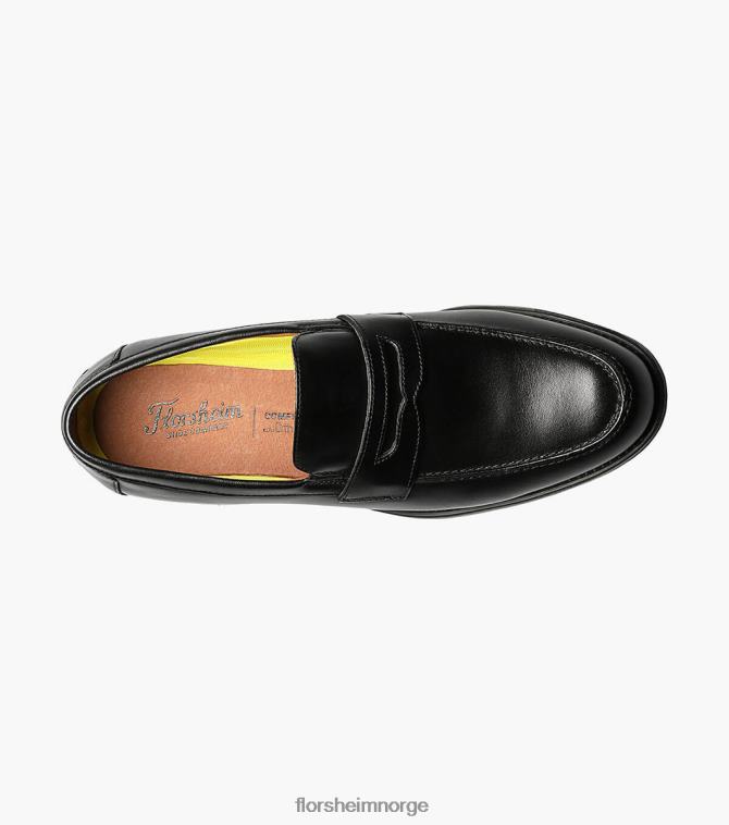 nei Florsheim menn fottøy midtown moc toe penny loafer svart 08PX62202