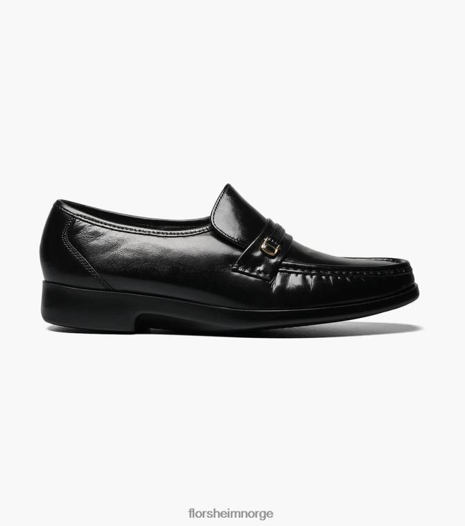 nei Florsheim menn fottøy milano moc toe bit loafer svart 08PX62278