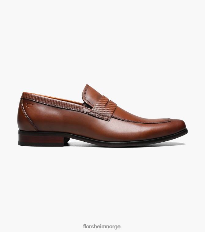 nei Florsheim menn fottøy postino 2 moc toe penny loafer konjakk 08PX62197