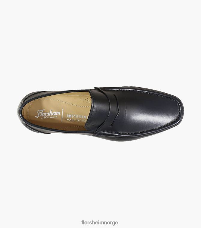 nei Florsheim menn fottøy puente moc toe penny loafer svart 08PX62277