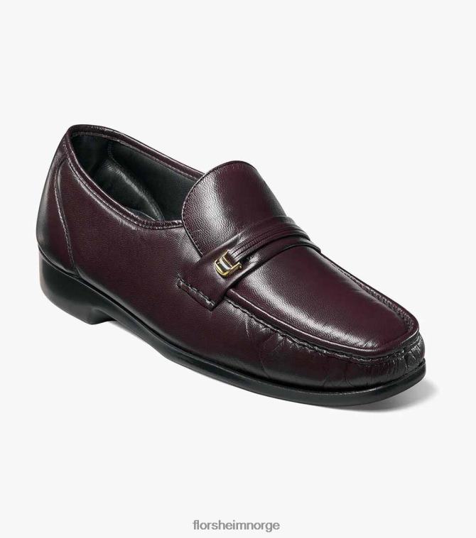 nei Florsheim menn fottøy riva moc toe bit loafer burgunder 08PX62133