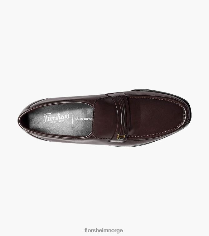 nei Florsheim menn fottøy riva moc toe bit loafer burgunder 08PX62133