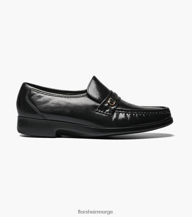 nei Florsheim menn fottøy riva moc toe bit loafer svart 08PX62130