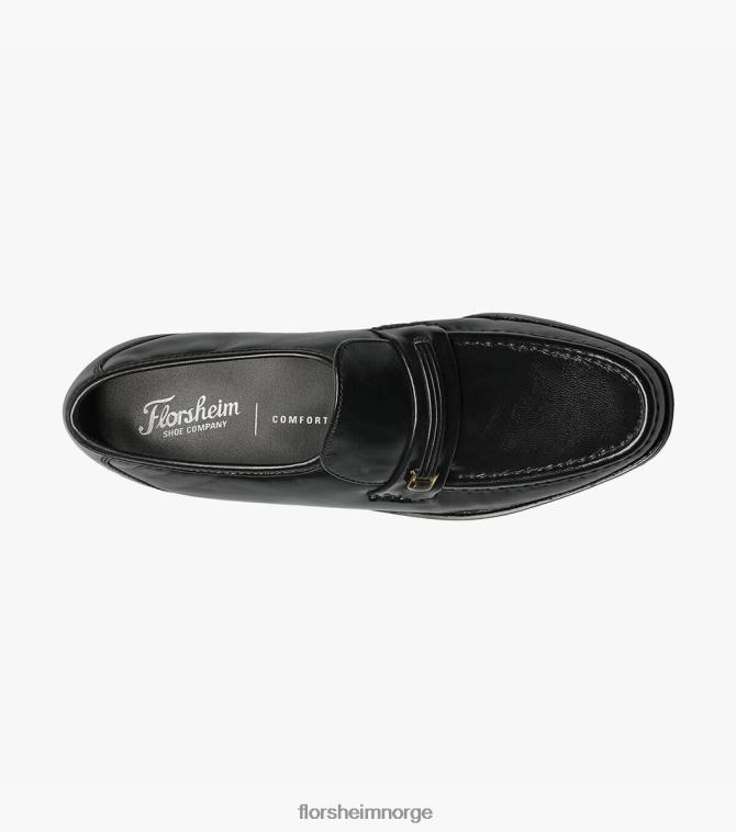 nei Florsheim menn fottøy riva moc toe bit loafer svart 08PX62130